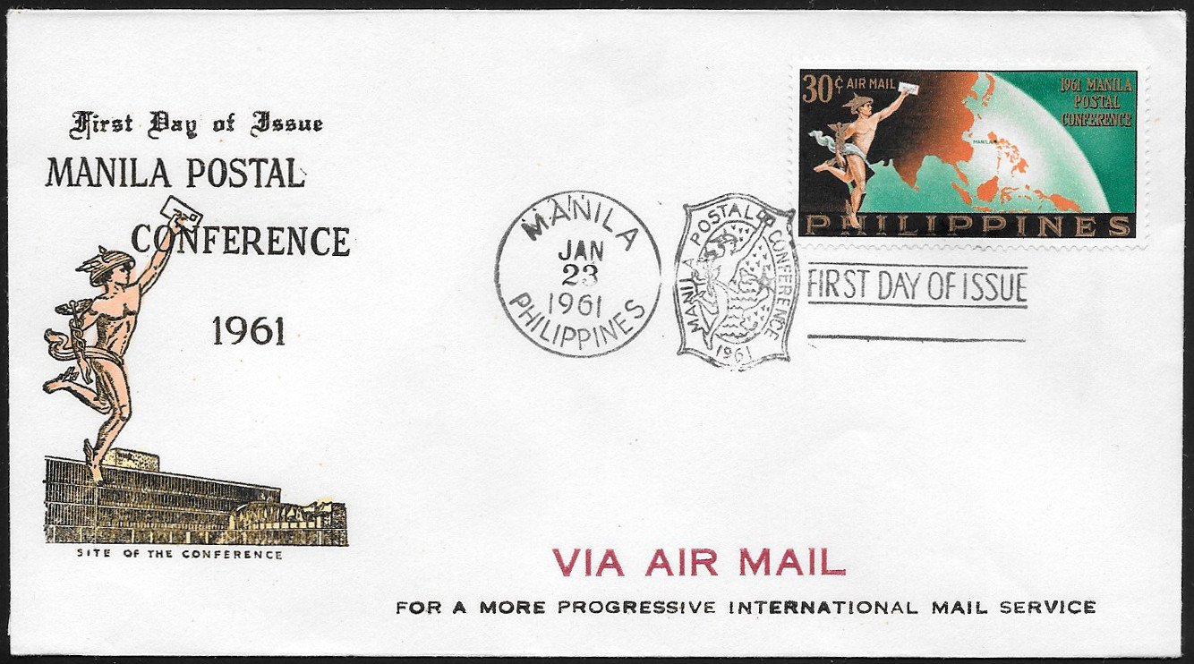 Philippines 1961 First Day Air Mail 